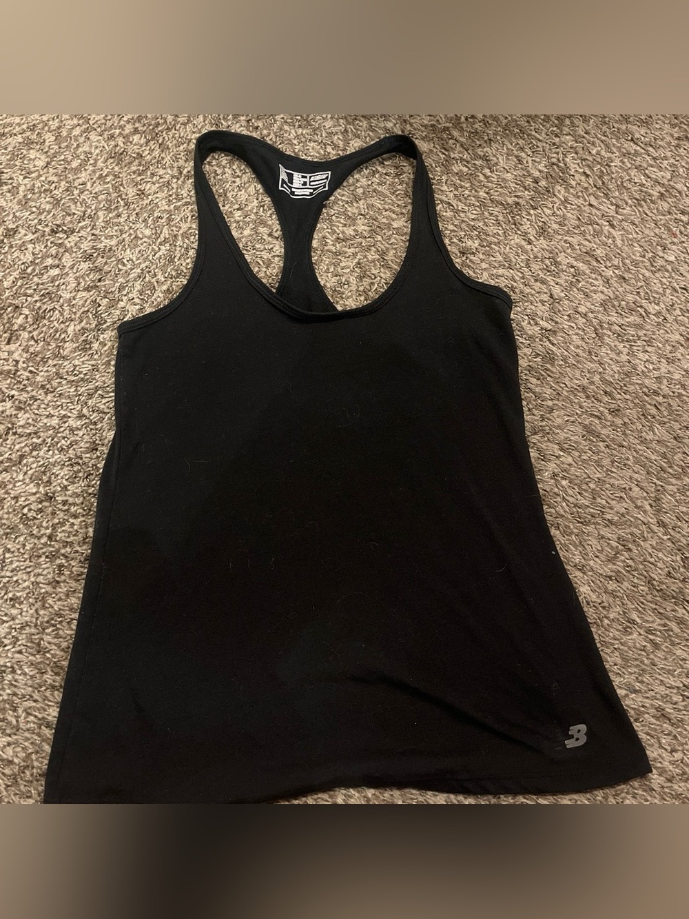New Balance Black Racerback Athletic Tank